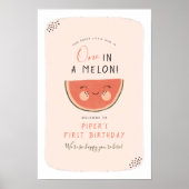 メロンの女の子の最初の誕生日パーティーに1人 ポスター (正面)