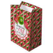 メロンの子どもの誕生日の一人 ミディアムペーパーバッグ (裏面アングル)