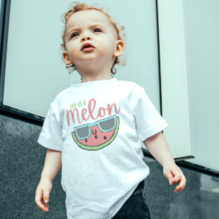 メロンの幼児用Tシャツに一枚 ベビーTシャツ