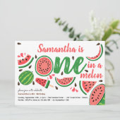 メロンの最初のスイカの誕生日パーティーで1人 招待状 (スタンド正面)