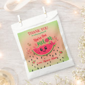 メロンの最初の女の子の誕生日の1つ フェイバーバッグ (クリップ留めされた状態)