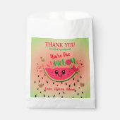 メロンの最初の女の子の誕生日の1つ フェイバーバッグ (正面)