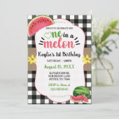 メロンの最初の誕生日のスイカ 招待状 (スタンド正面)
