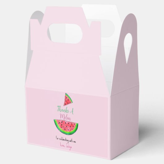 メロンの最初の誕生日の親切箱に1つ フェイバーボックス (オープン)