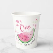 メロンの最初の誕生日パーティーに1人 紙コップ (正面)