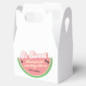 メロンの最初の誕生日パーティーのお願い箱に1つ フェイバーボックス (オープン)