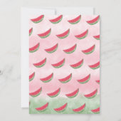 メロンの最初の誕生日招待状に1つ 招待状 (裏面)