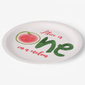 メロンの最初の誕生日 ペーパープレート (アングル)