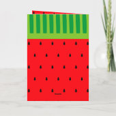 メロンの母の日に明るいスイカ カード (裏面)