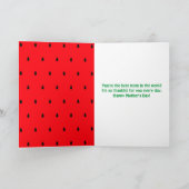 メロンの母の日に明るいスイカ カード (内部)