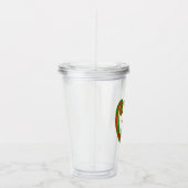 メロンの水のサーファーとスカイダイバー アクリルタンブラー (右)