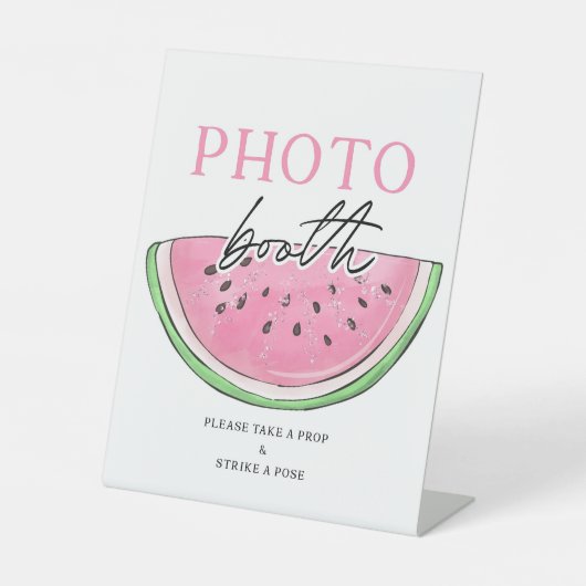 メロンの看板スイカの写真ブースの看板に1つ 台座サイン (正面)