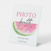 メロンの看板スイカの写真ブースの看板に1つ 台座サイン (正面)