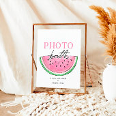 メロンの看板スイカの写真ブースの看板に1つ 台座サイン