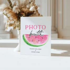 メロンの看板スイカの写真ブースの看板に1つ 台座サイン