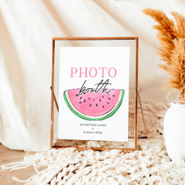 メロンの看板スイカの写真ブースの看板に1つ 台座サイン