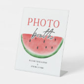 メロンの看板スイカの写真ブースの看板に1つ 台座サイン (正面)