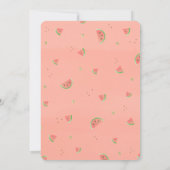 メロンの第1誕生会の金ゴールドの輝き1 招待状 (裏面)