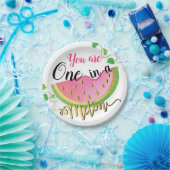 メロンの誕生日のスイカの紙皿の1つ ペーパープレート (パーティー)