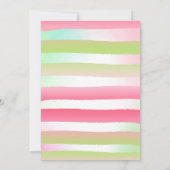 メロンの誕生日の招待状のメロンのパーティーの1つ 招待状 (裏面)