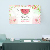 メロンの誕生日バナースイカの女の子の1人 横断幕 (トレードショー)