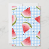 メロンの誕生日パーティーの招待状に1つ 招待状 (裏面)