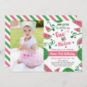 メロンの誕生日パーティーの招待状に1つ 招待状 (正面/裏面)