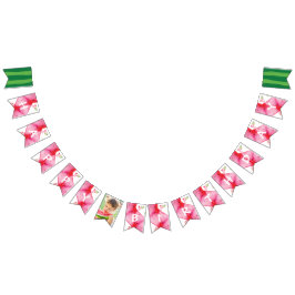 メロンの誕生日写真パーソナライズされたの1 バンティングフラッグ