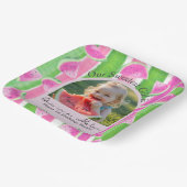 メロンの誕生日写真 ペーパープレート (傾斜あり)