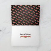 メロンの黒板に1つ1歳の誕生日 カード (内部)