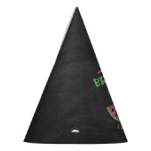 メロンの黒板に1つ1歳の誕生日 パーティーハット (左)