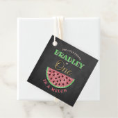 メロンの黒板に1つ1歳の誕生日 フェイバータグ (インサイチュ)