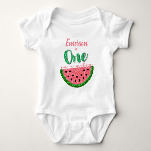 メロンの1つ、スイカのonsie、誕生日のワイシャツ ベビーボディスーツ