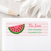 メロンの1つ、スイカ住所 シール、ステッカー ラベル (インサイチュ)