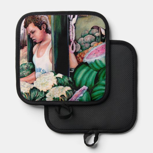 メロンはどうだ? 鍋敷き (正面/裏面)