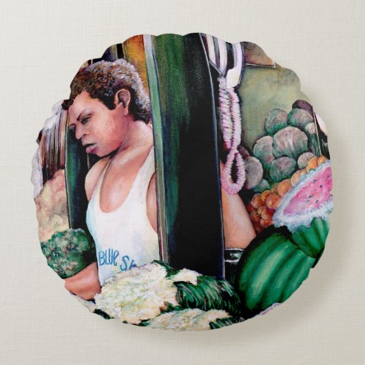 メロンはどう? ラウンドクッション (正面)