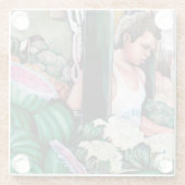 メロンは好き？ ガラスコースター (裏面)