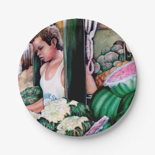 メロンは好き？ ペーパープレート (正面)