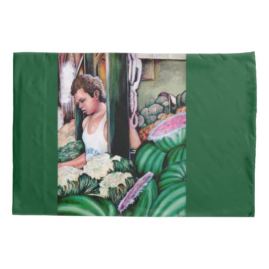 メロンは好き？ 枕カバー (裏面)