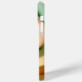 メロンアンドピーチカラーらせん状 Case-Mate iPhoneケース (裏面 / 左)