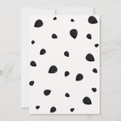 メロンウォーターの色の一つ最初の誕生日 招待状 (裏面)