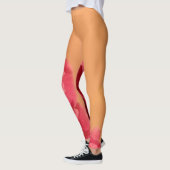 メロンオレンジとホットピンクフローラ レギンス (左)