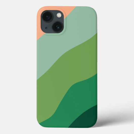 メロンカラーグリーンシェイプスパーソナライズド Case-Mate iPhoneケース (裏面)
