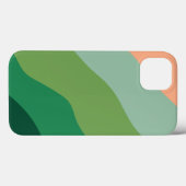 メロンカラーグリーンシェイプスパーソナライズド Case-Mate iPhoneケース (裏面 (横))