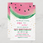 メロンガーリー一歳招待状 招待状 (正面/裏面)