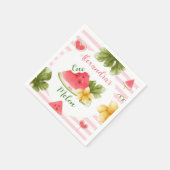 メロンガールファースト誕生日 スタンダードカクテルナプキン (角)