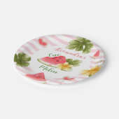 メロンガールファースト誕生日 ペーパープレート (アングル)
