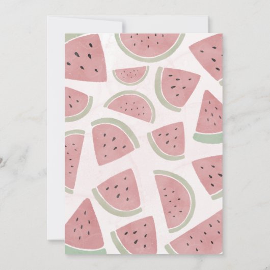 メロンガールファースト誕生日 招待状 (裏面)