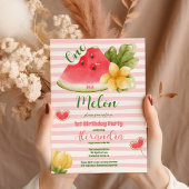 メロンガールファースト誕生日 招待状