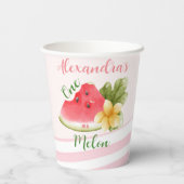 メロンガールファースト誕生日 紙コップ (裏面)